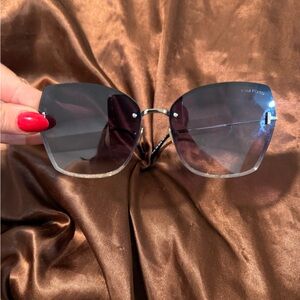 Tom Ford Women's Gradient Rimless Sunglasses - Purple Fade